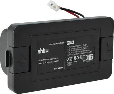 Produktbild von vhbw Akku Ersatz für Rowenta RS-RT900866 für Saugroboter Schwarz (2600 mAh, 14,4 V, Li-Ion)