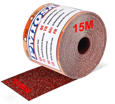 Produktbild von Schleifpapierrolle, Körnung 40, Aluminiumoxid, 93 mm x 15 m