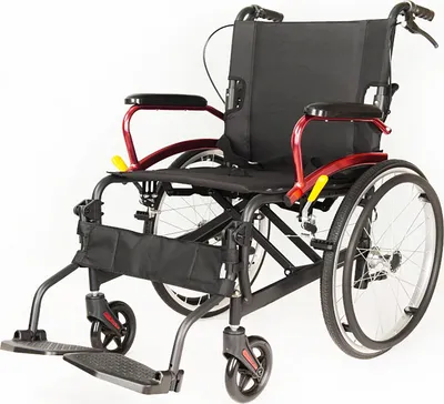 Produktbild von Antar AT52324 Rollstuhl aus Aluminium, faltbar, 10,7 kg leicht