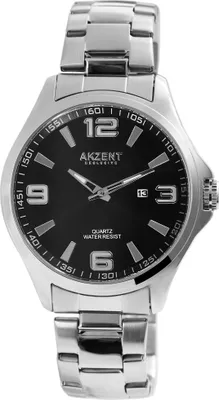 Produktbild von AKZENT EXCLUSIVE Herrenuhr mit Edelstahlband