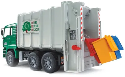 Produktbild von bruder MAN Müll-LKW Hecklader, kippbares Fahrerhaus, Maßstab 1:16