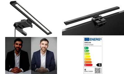 Produktbild von Unilux Visiolight, Grau, Acrylnitril-Butadien-Styrol (ABS), Aluminium, Kunststoff, Universal, 2 Jahr(e), 1 Glühbirne(n), 8 W