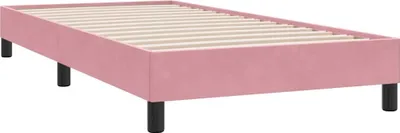 Produktbild von Bettgestell ohne Matratze Rosa 80x220 cm Samt