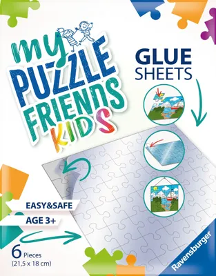 Produktbild von Ravensburger Kinderpuzzle - 13301 My Puzzle Friends Glue Sheets - Klebefolien für Kinderpuzzle