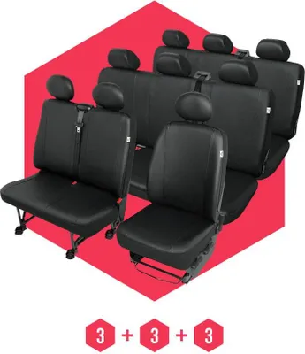 Produktbild von Sitzbezüge für Citroen Jumper II (04-15) 9 Sitze SET Autositzbezüge Schonbezüge