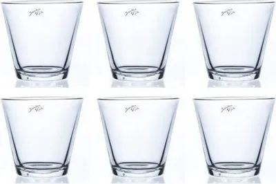 Produktbild von 6er Set Windlichter, Glasvasen, Dekogläser CONI H. 13cm D. 14cm Sandra Rich