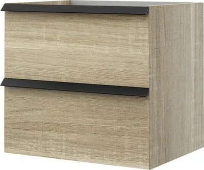 Produktbild von Baden Haus Waschtischunterschrank Qube BxHxT 60 x 55 x 46 cm Eiche Bruges 54966