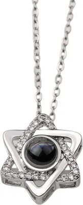 Image de INF Collier - Projets "Je t'aime" en 100 langues argenté