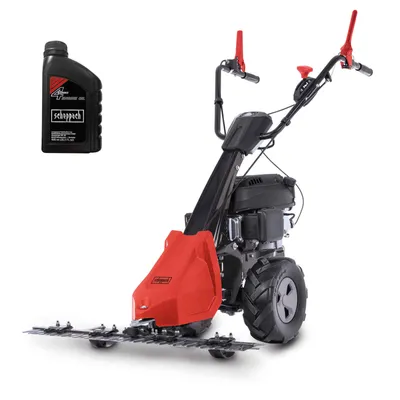 Produktbild von Scheppach Benzin Balkenmäher BMS200-88 | 880mm Schnittbreite | Schnitthöhe 30-60mm | 5,7PS | bis 3000m² | Rasenmäher mit Radantrieb | inkl. Motoröl