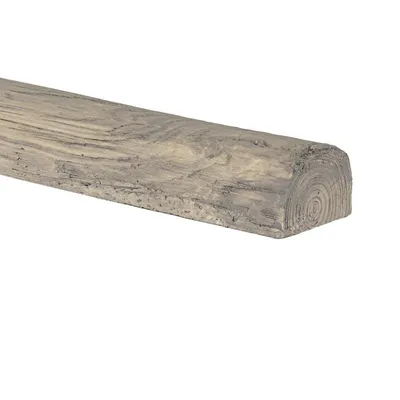 Produktbild von HOMESTAR Deckenbalken Rund Holz Imitat Eiche, 9 x 6 cm, Länge 2 m, grau (PU Balken)