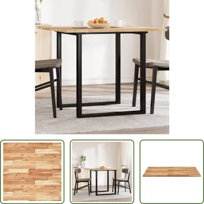 Produktbild von The Living Store Tischplatte Quadratisch 90x90x2 cm Massivholz Akazie