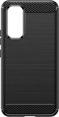 Produktbild von Drahtziehen Silikon SchutzHülle Für Samsung Galaxy A34 5G Carbon Look Schwarz