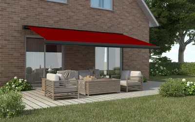 Produktbild von Primaster Kassetten-Markise 4 x 3,5 m elektrisch rot