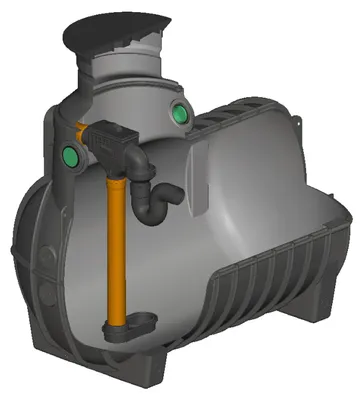 Produktbild von Regenwasser Zisterne 2000 Liter AQUA-RONDO für Haustechnik