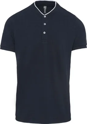 Produktbild von Kariban Herren Polo-Shirt Polohemd Poloshirt Polo Arbeit Shirt, Größe:XS, Farbe:Navy/White