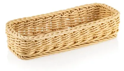 Image de Panier à couverts 27 x 10 x 5 cm, beige clair