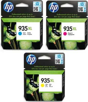 Produktbild von 3er Set Druckerpatronen Original HP 935XL (Cyan, Magenta, Yellow)