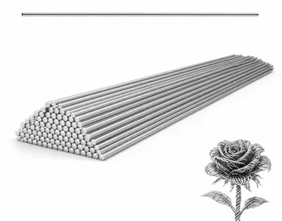 Federstahldraht 1,5 mm x 300 mm, 50 Stück, runder Draht für DIY