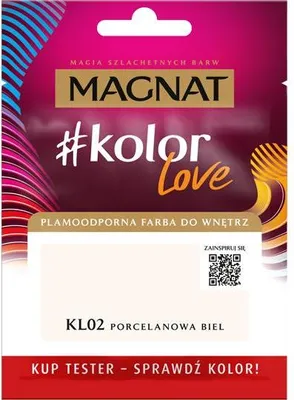 Immagine prodotto di Magnat #kolorLove TEST KL02 bianco porcellana 25ML