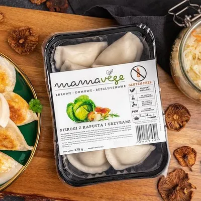 Produktbild von Pierogi mit Kohl und Pilzen, glutenfrei, 275g Mamavege