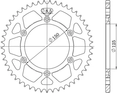 Immagine prodotto di In Acciaio Passo 520 - Z 50 Denti (Dis.71304)