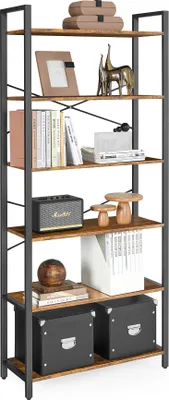 Produktbild von VASAGLE Bücherregal Standregal, Holzspanplatten, mit 4/5/6 Ebenen