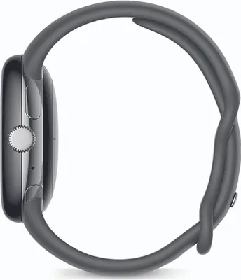 Zdjęcie produktu dla Google Pixel Watch polished silver stainless steel 41mm charcoal active band DE