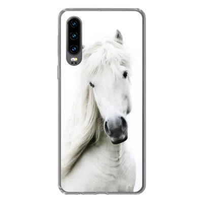 Produktbild von MuchoWow® Handyhülle Schutzhülle Hülle für Huawei P30 Pferde - Nutztiere - Mähnen Silikon Softcase Handy Hülle - Kartenbesitzer