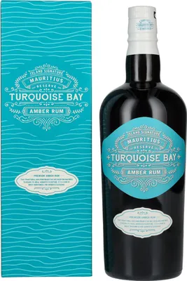 Produktbild von Turquoise Bay Amber Rum Reserve 40% Vol. 0,7l in Geschenkbox
