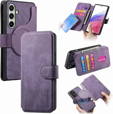 Produktbild von Samsung Galaxy S24 FE Hülle - CaseNeo 2-in-1 Klapphülle & Back Cover - Violett