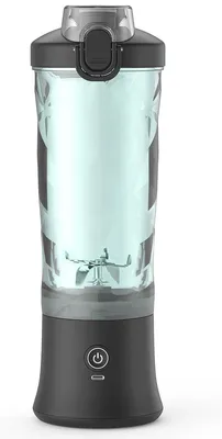 Produktbild von Tragbarer Mini Mixer 600ml - Standmixer mit Type-C, 2000mAh Akku, schwarz