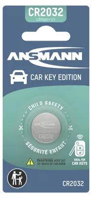 Produktbild von ANSMANN CR2032 Lithium Knopfzelle Batterie für Autoschlüssel Funkschlüssel