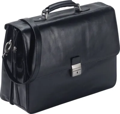 Produktbild von Aktentasche Bowatex Arbeitstasche Umhängetasche Leder Tasche 42cm Schwarz