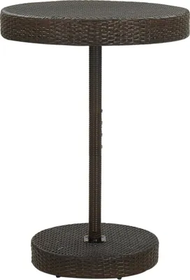 Obrázek produktu pro Maison Exclusive - Zahradní stůl hnědý 75,5x106 cm poly ratan