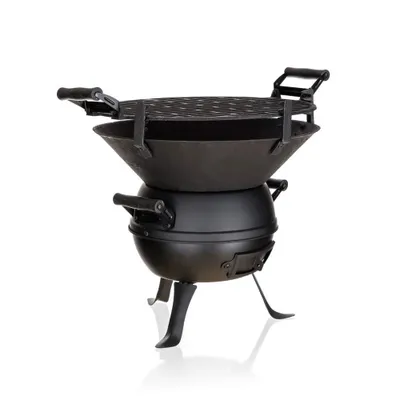 Produktbild von Kompakter SOUDEK Gusseisen Grill mit 36 cm Durchmesser und 36 cm Rosthöhe