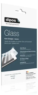 Produktbild von 2x Schutzfolie für Aocwei X-300 matt - Anti-Shock 9H Folie dipos Glass Kunststoffglas