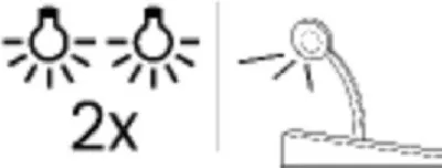 Image de Lampe de lit LED 2 points