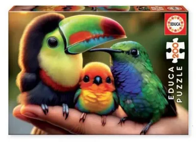 Immagine prodotto di Educa Puzzle "Uccellini" 200 pezzi Multicolore Bambini Multicolore Taglia unica