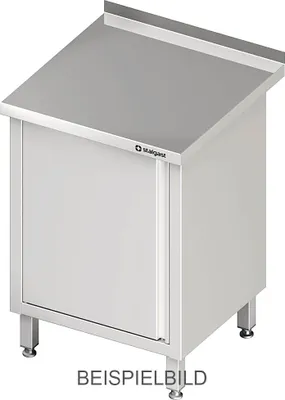 Produktbild von Arbeitsschrank mit Flügeltür, 600x700x850 mm, ohne Aufkantung, verschweißt