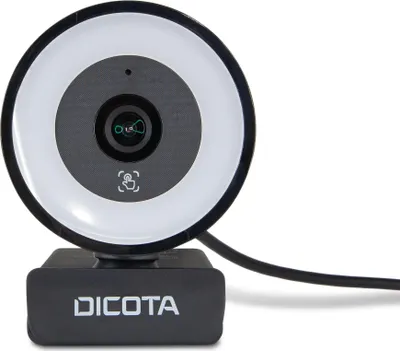 Produktbild von DICOTA Ringlight - Webcam - Farbe - 5 MP - 2592 x 1944 - Audio - USB 2.0