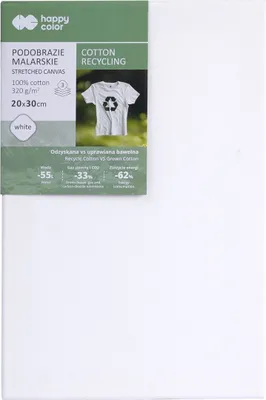 Produktbild von Happy Color Podobrazie malarskie bawełna z recyclingu 20X30cm