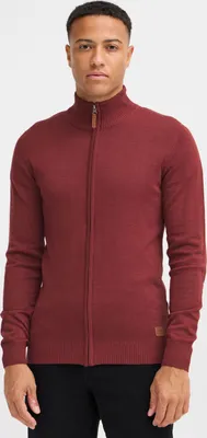Produktbild von Blend BHNorman Herren Strickjacke Cardigan Feinstrick Pullover mit Stehkragen Reißverschluss Rippbündchen Baumwollmischung Regular fit