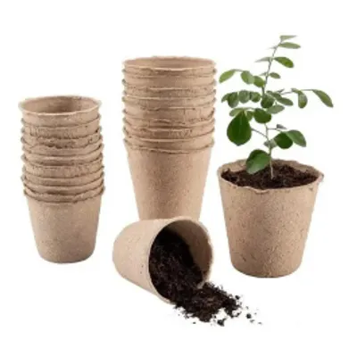 Zdjęcie produktu dla sadzarka papierowa średnica 8 cm wysokość 8 cm opakowanie 20 szt.