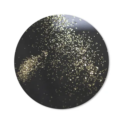 Produktbild von MuchoWow® Mauspad Mousepad Marmor - Glitter - Gold - Schwarz 30x30 cm - Mousepads - Maus Mat - Pad - Mausunterlage - Tischunterlage - Schreibtischmatten