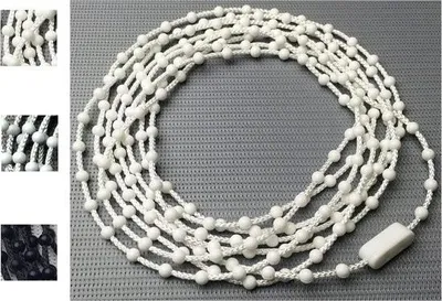 Obrázok produktu pre Valčeková reťaz z PVC - 120 cm až 50 m - prevádzková dĺžka 240 cm - 45 x 12 mm - biela