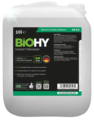 Produktbild von BiOHY Parkettreiniger Holzboden Laminat Parkettpflege, Holzbodenreiniger, 10 l