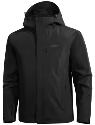 Image de Manteau de pluie imperméable pour hommes, avec capuche et 4 poches