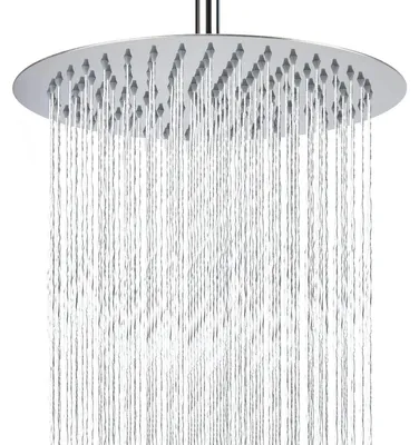Obrázek produktu pro Sprchová hlavice, 25 cm, nerezová ocel 304, kulatá, chromovaná, vysokotlaká
