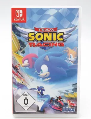 A Nintendo Switch game case for Team Sonic Racing.