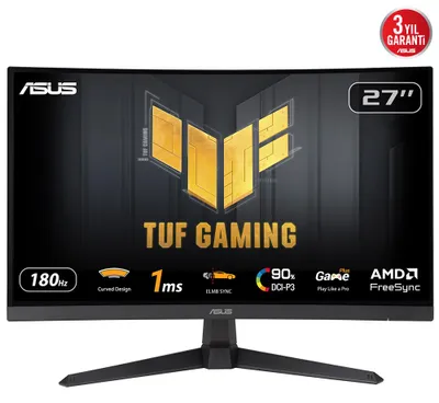 Produktbild von ASUS TUF Gaming VG27VQ3B Computerbildschirm 68,6 cm (27") 1920 x 1080 Pixel Full HD LCD Schwarz